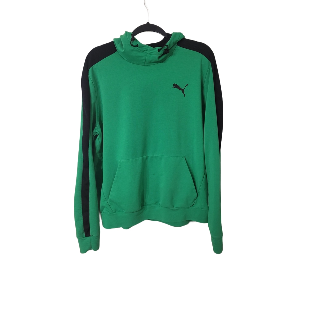 Puma Men's Green Hoodie - Picture 1 of 7